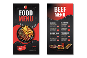 Food Menu Template, a Flyer Template by MightyDesign
