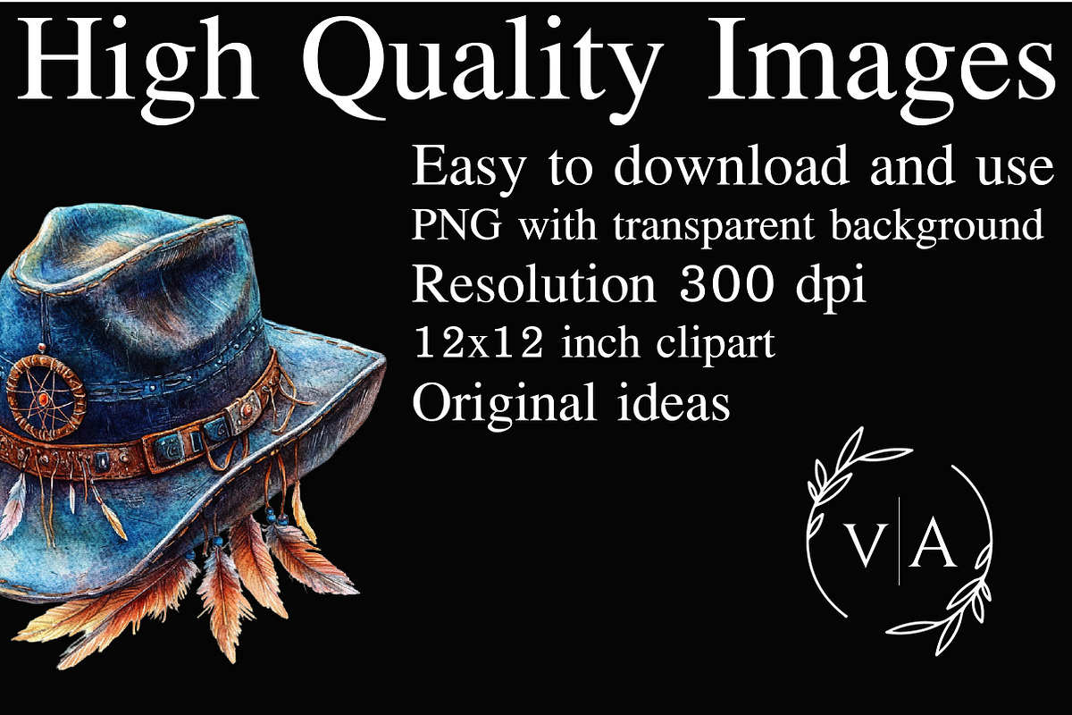 Cowboy Hat Clipart Bundle, an Illustration by Craft Nest (Photo 2 of 5)