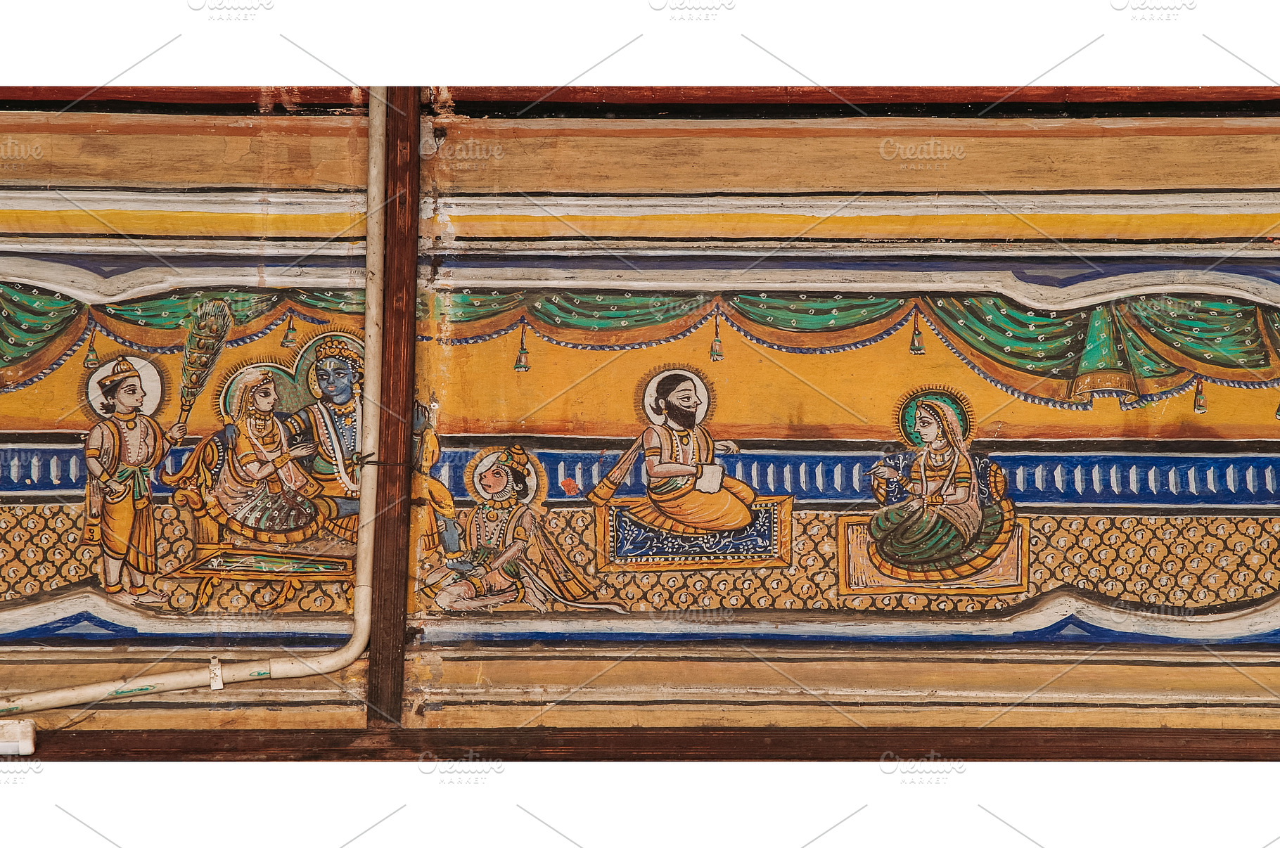 Frescoes Decoration On Wall Of, an Arts & Entertainment Photo by Our Amazing World