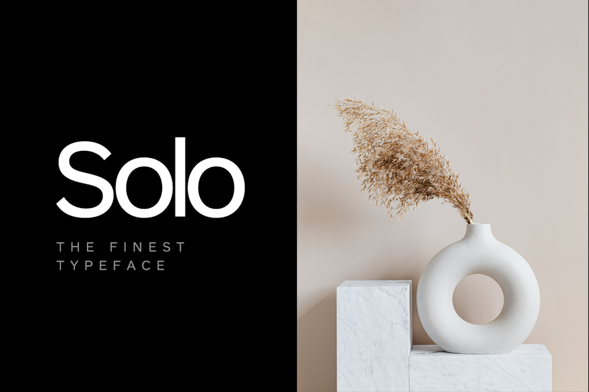 SOLO- Sans Serif Font Family preview 3