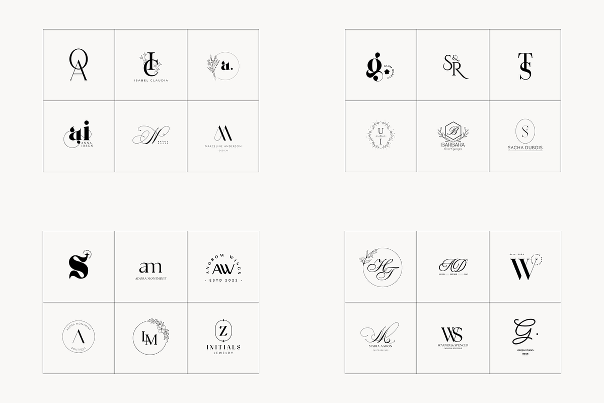 Monogram Logo Kit Bundle, a Branding & Logo Template by Studio Kumo (Photo 9 of 14)
