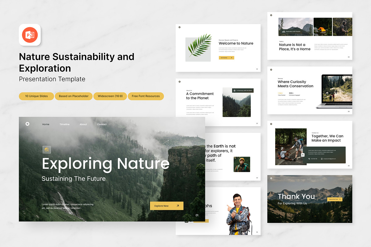 Sustainability & Exploration PPT, a Presentation Template by Antstheme (Photo 1 of 2)