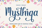 Mysthiqa, a Script Font by Essentials Studio (Thumbnail 1 of 8)