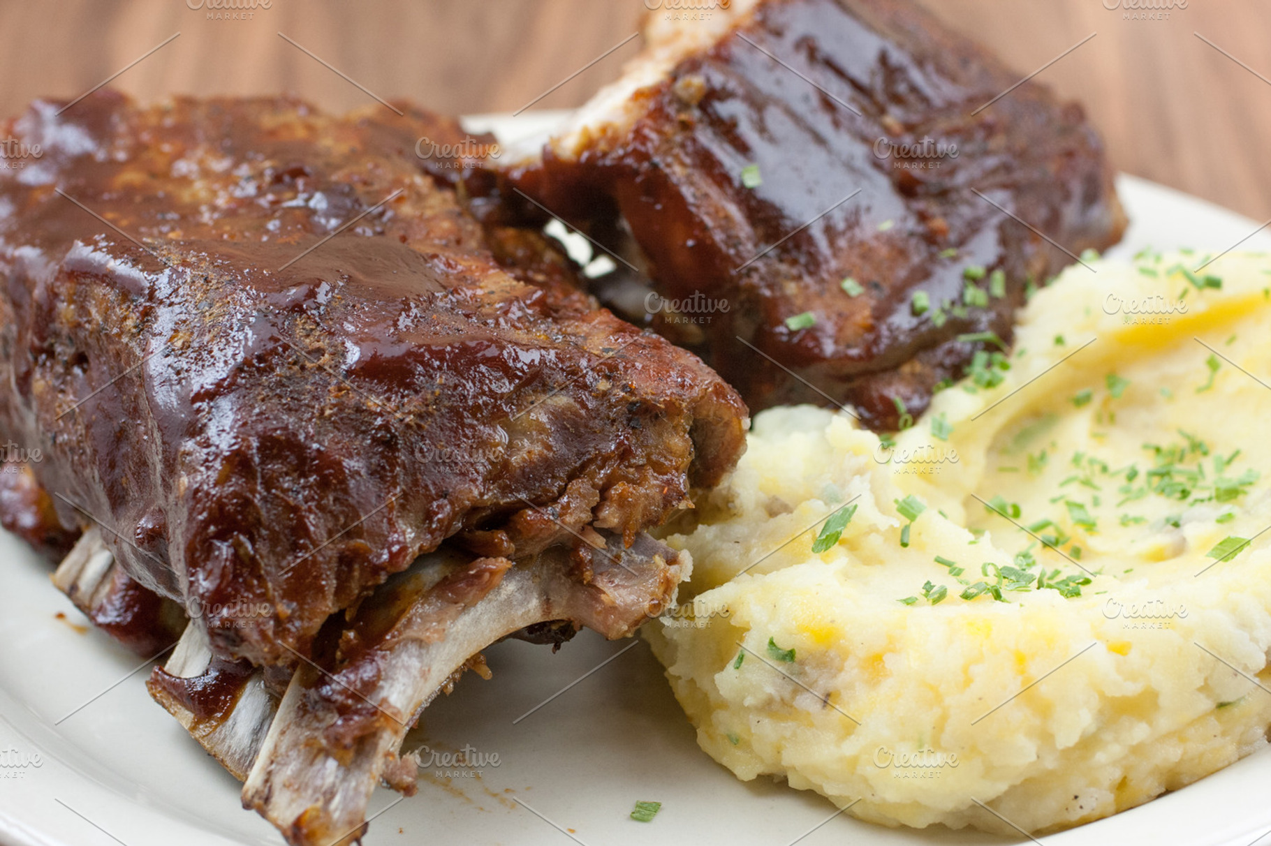 Baby Back Ribs And Potatoes
