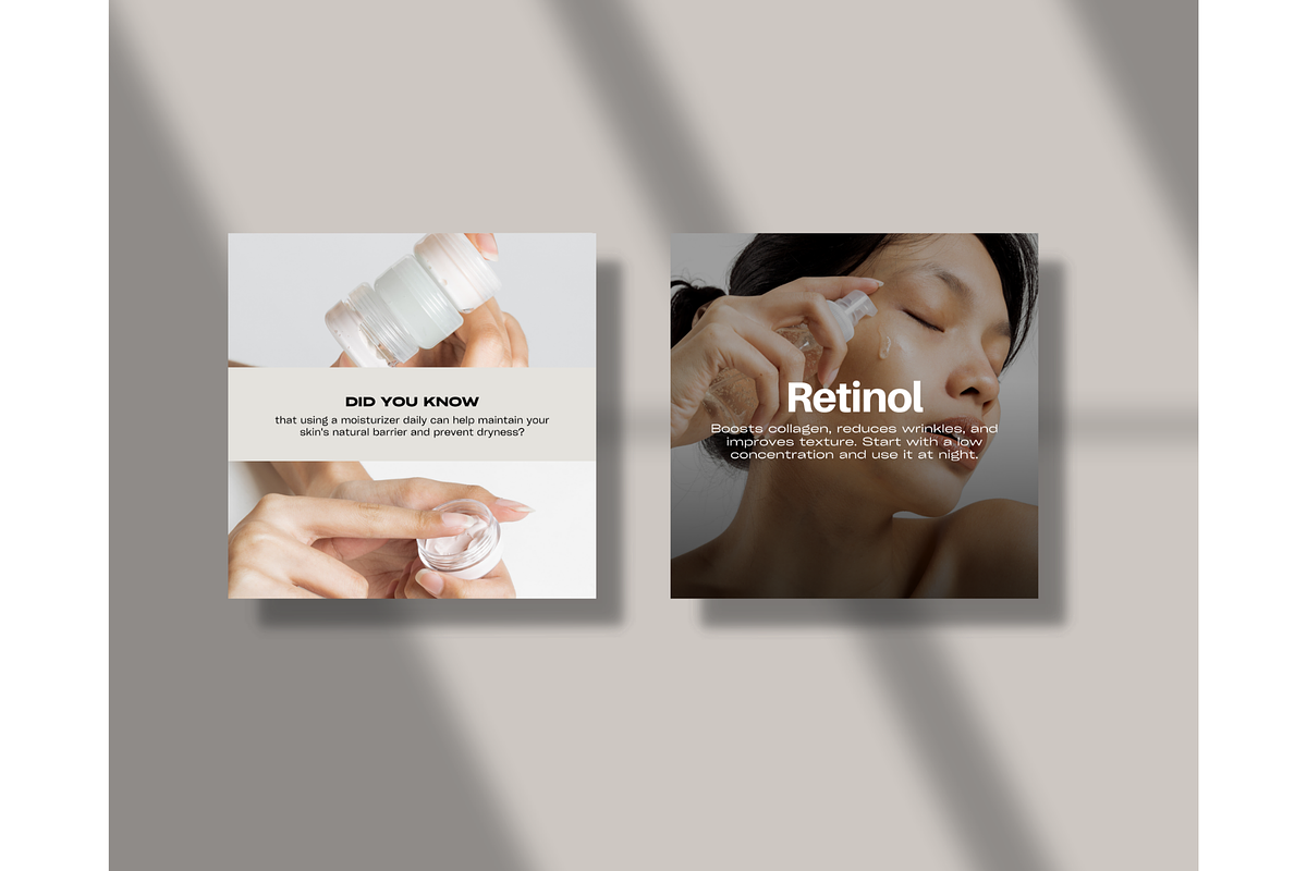 Skincare Instagram Templates - Canva, a Social Media Template by TheTemplateTopia (Photo 3 of 10)