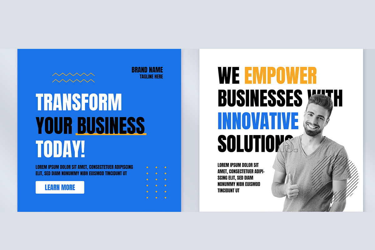 Dynamic Business Social Media Post, a Social Media Template by ContestDesign (Photo 2 of 4)
