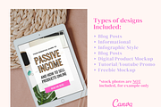 Pinterest Pin Templates Canva, a Social Media Template by Ciera Design Templates (Thumbnail 3 of 7)