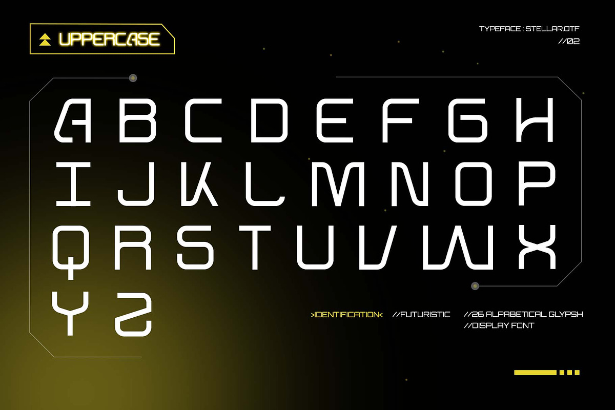 Stellar - Futuristic Display Font, a Sans Serif Font by Inviline.co (Photo 2 of 7)