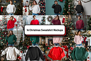 Christmas Gildan 18000 Mockup Bundle, a Hoody Mockup by Genius Graph (Thumbnail 1 of 3)