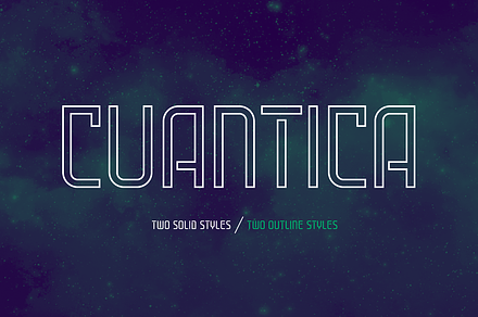 Cuantica Font Family, a Font by Graviton Font Foundry