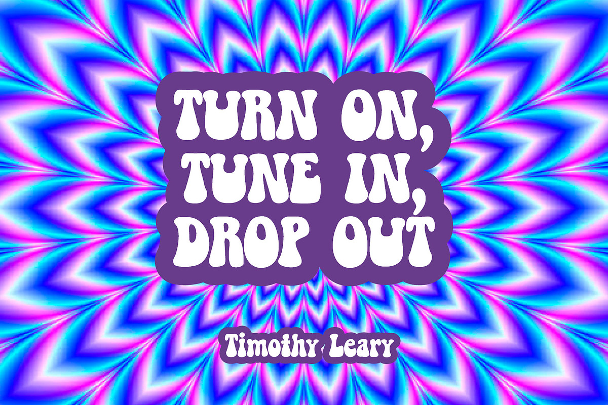 The best Sixties Hippie Font, a Sans Serif Font by Little Type Factory (Photo 9 of 12)