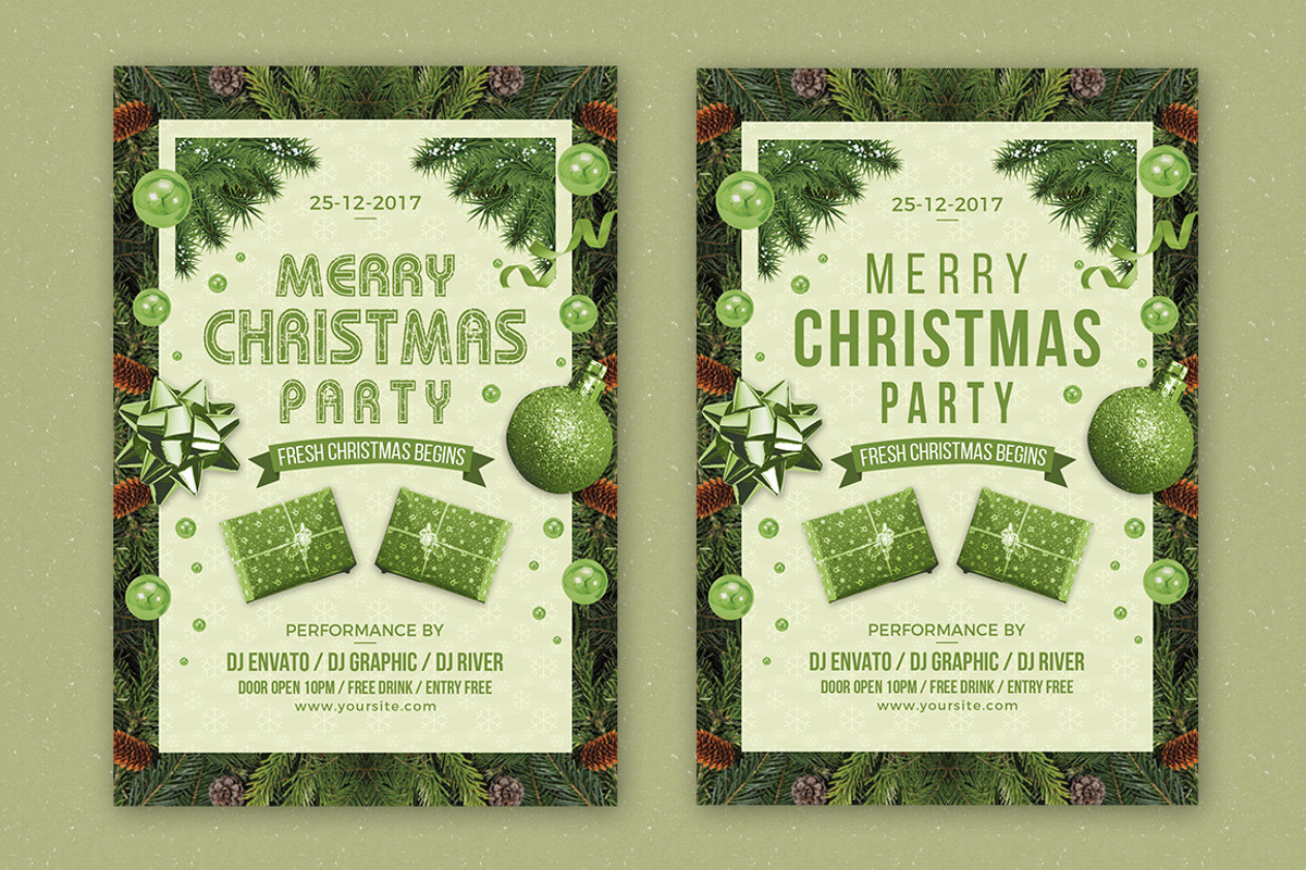 Merry Christmas Flyer, a Flyer Template by Creative  designer (Photo 1 of 4)