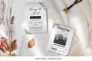 Celebration of Life Invitation Temp, a Card Template by Snapybiz