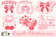 Pink Girly Xmas Sublimation Clipart, a Graphic by FatCat_Design (Thumbnail 1 of 7)