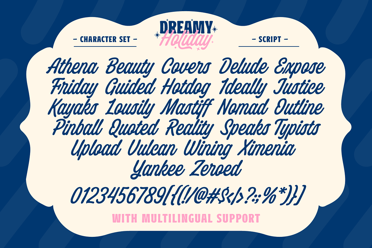 Dreamy Holiday - Font Duo, a Script Font by Abbasy Studio (Photo 4 of 11)