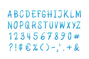 Blue Balloon Font, a Handwritten Font by Handmadefont (Thumbnail 2 of 10)