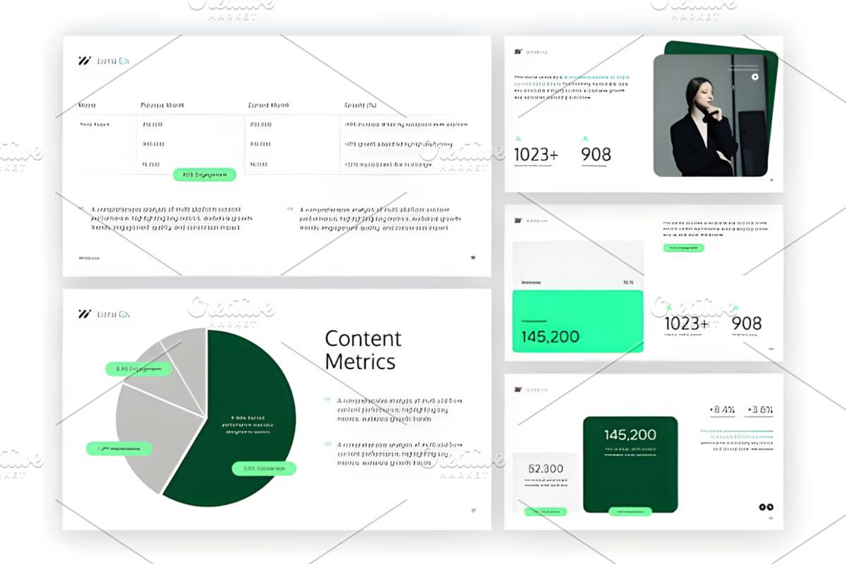 Content Performance Analysis Power, a Presentation Template by Ink Gallery (Photo 2 of 3)