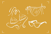 SUMMER VACATION VECTOR SET, a Seasonal Illustration by Bonfloret Studio (Thumbnail 4 of 7)