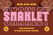 Snaklet - A Bold Display Font, a Sans Serif Font by Brand_Hero (Thumbnail 1 of 10)