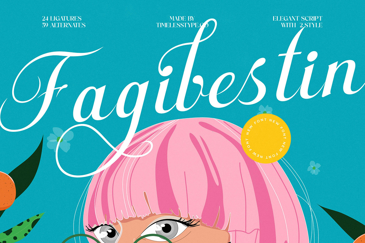 Fagibestin Elegant Script Font, a Script Font by timelesstype.co (Photo 1 of 20)