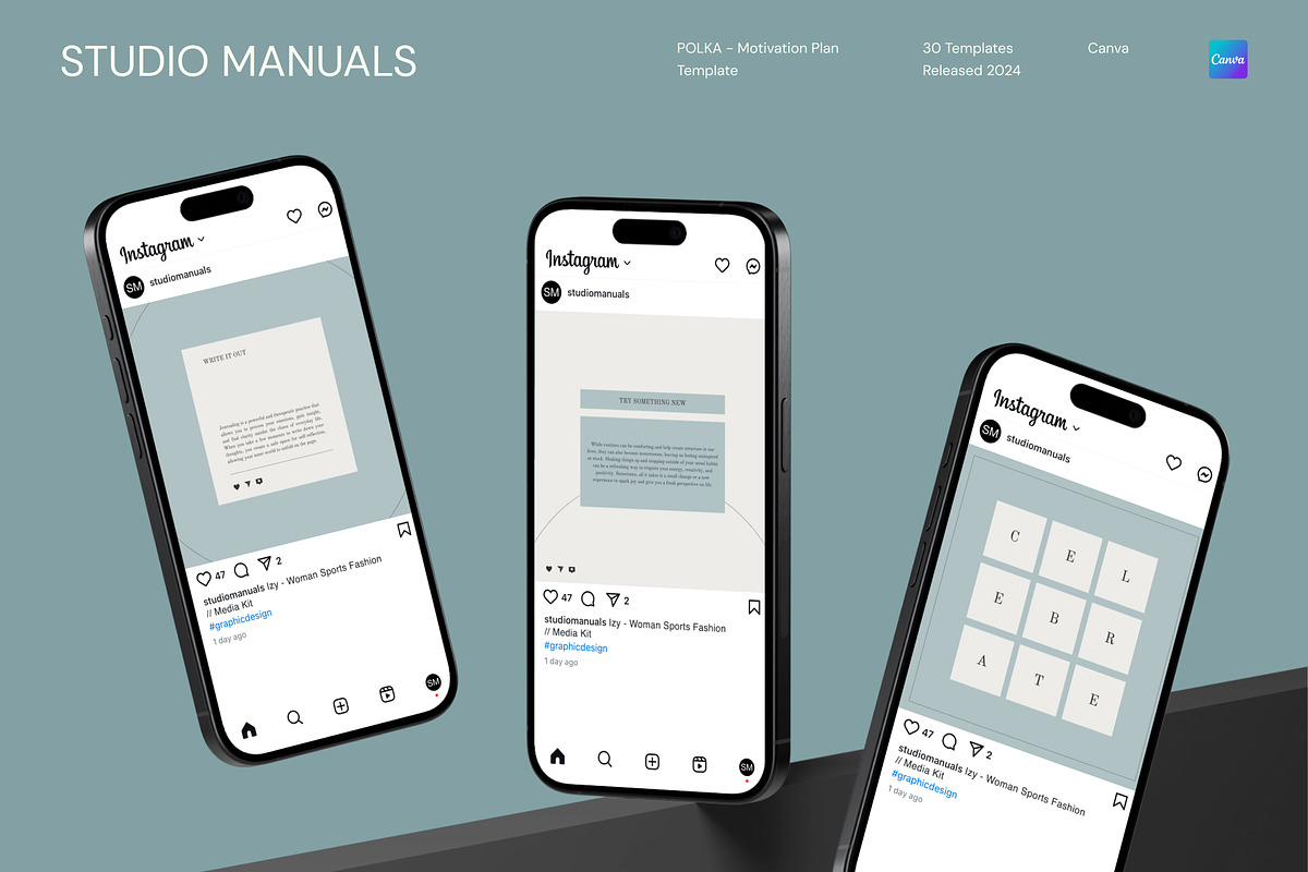 POLKA – Motivation Plan Template, a Social Media Template by Studio Manuals (Photo 6 of 8)
