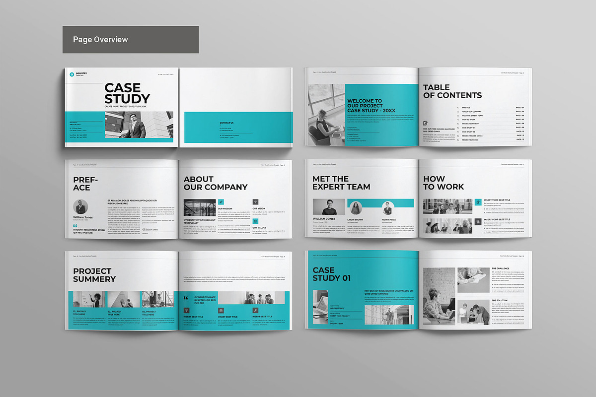 Case Study Brochure Template Landsca preview 6