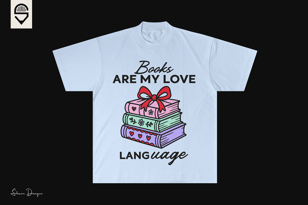 9 Unique Book Lover T-shirts Design, a Graphic by shaondesigns (Photo 10 of 10)