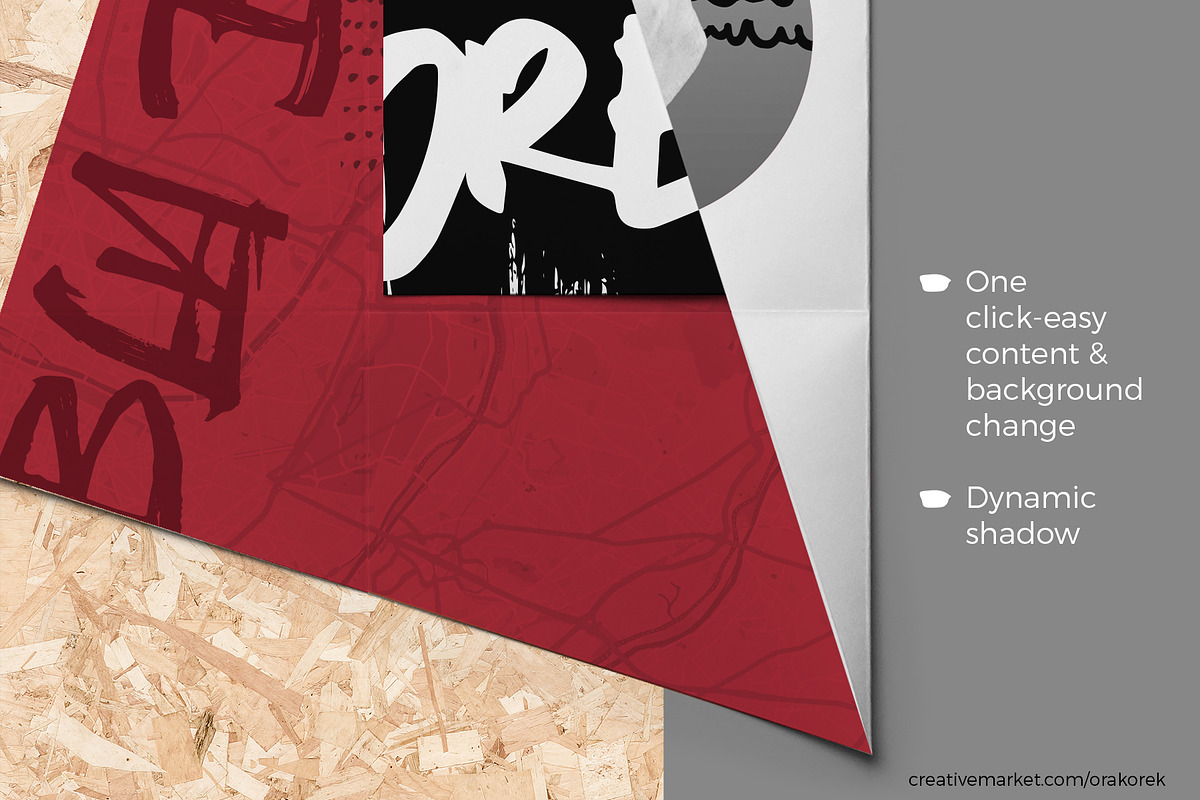 Envelope Folded Brochure Mockup, a Print Template by Orak Orek (Photo 10 of 10)