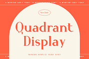 Quadrant Display, a Serif Font by RockboyStd (Thumbnail 1 of 12)