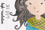 Cowboy Kids Watercolor clipart, an Illustration by Tanya Kart (Thumbnail 2 of 5)