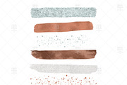 Marble Rose Gold Brush Strokes, an Illustration by Frou Fou Craft (Thumbnail 2 of 3)