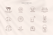 Farm animals logos and elements, a Graphic by Vasylyka (Thumbnail 2 of 8)