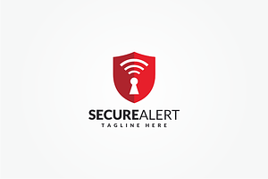 Secure Alert Logo, a Branding & Logo Template by yopie