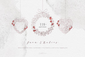 Snow and Rubies - Christmas Set