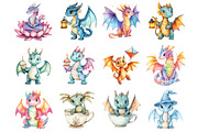Dragon Clipart, an Illustration by Design Market (Thumbnail 3 of 3)
