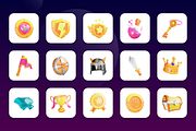 3D Animated Game Elements Icon Set, a Scene 3D Model by Flat Icons (Thumbnail 2 of 5)
