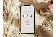 Boho Desktop Phone Mockup, a Product Mockup by MockupWizard (Thumbnail 3 of 4)