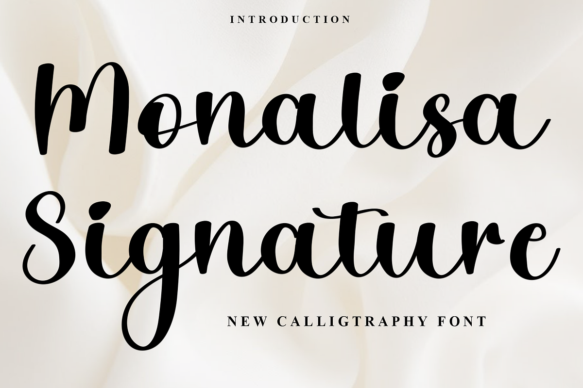 Monalisa Signature, a Handwritten Font by InermediaSTUDIO (Photo 1 of 8)