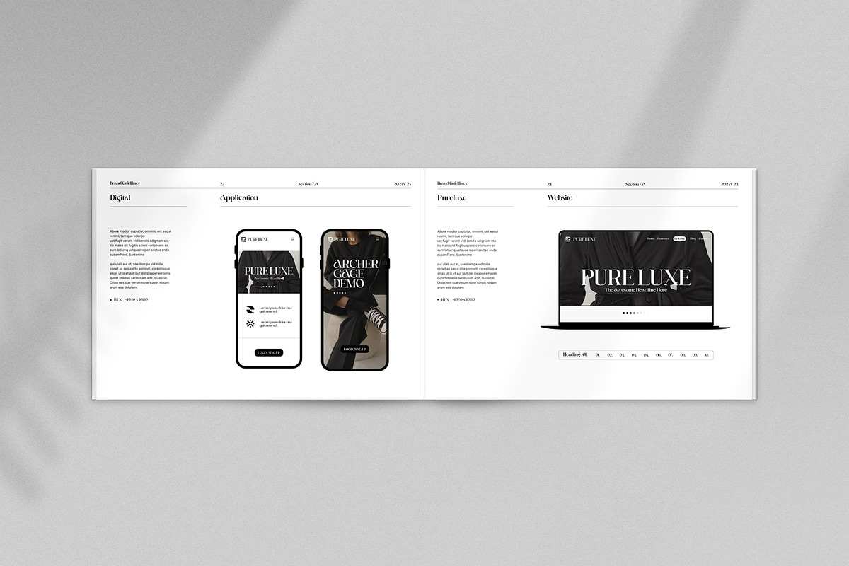 Pure Luxe-Style Guidelines, a Brochure Template by S A N D Y (Photo 10 of 11)