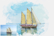 Realistic Watercolor Painting Effect, a Layer Style Add-On by liptouse (Thumbnail 6 of 9)