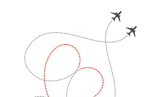 Dotted Airplanes Routes