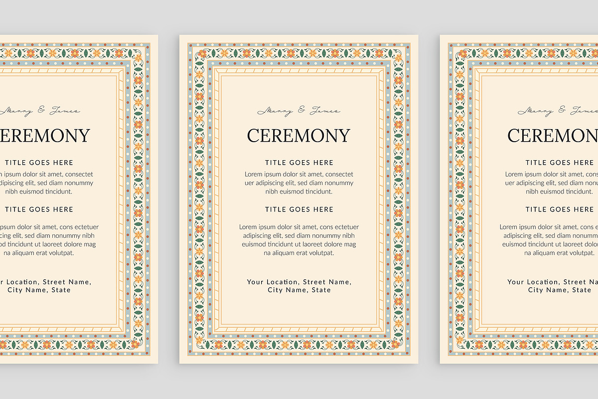 Indian Wedding Invitation Templates, an Invitation Template by BrandPacks (Photo 3 of 6)