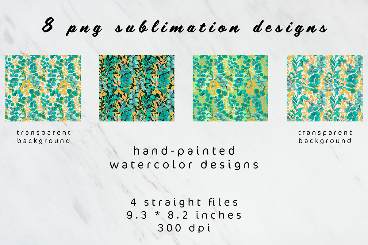 Eucalyptus tumbler sublimation, an Object Graphic by AnastasiaWatercolor (Photo 5 of 6)