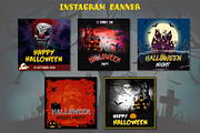 10 Halloween Banner Set, a Social Media Template by Nisha Droch (Thumbnail 2 of 3)