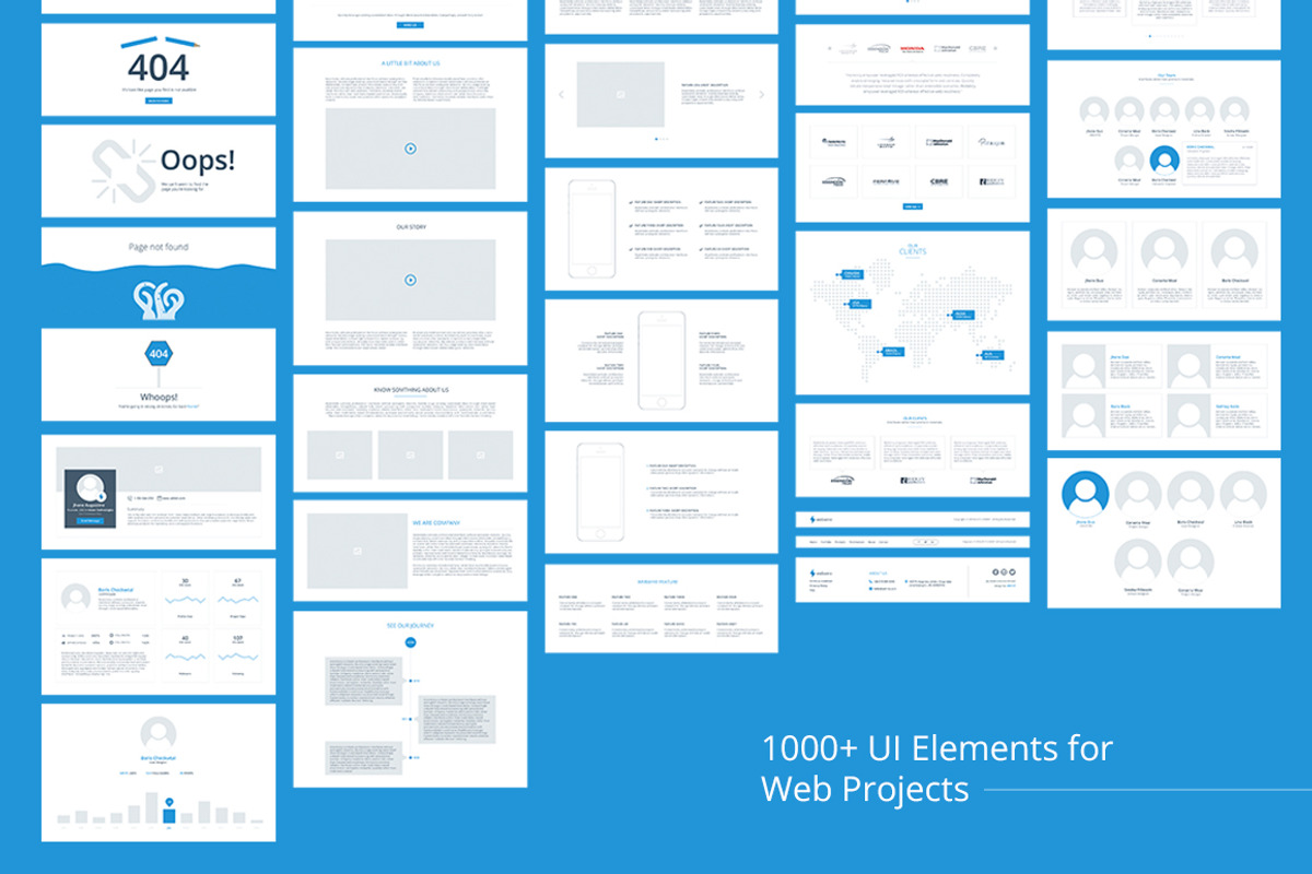 WebWire - Wireframe & UI Starter Kit, a Wireframe Template by UIMint (Photo 5 of 7)