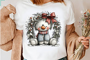 Cute Snowman, a Seasonal Illustration by CreationArt (Thumbnail 6 of 9)