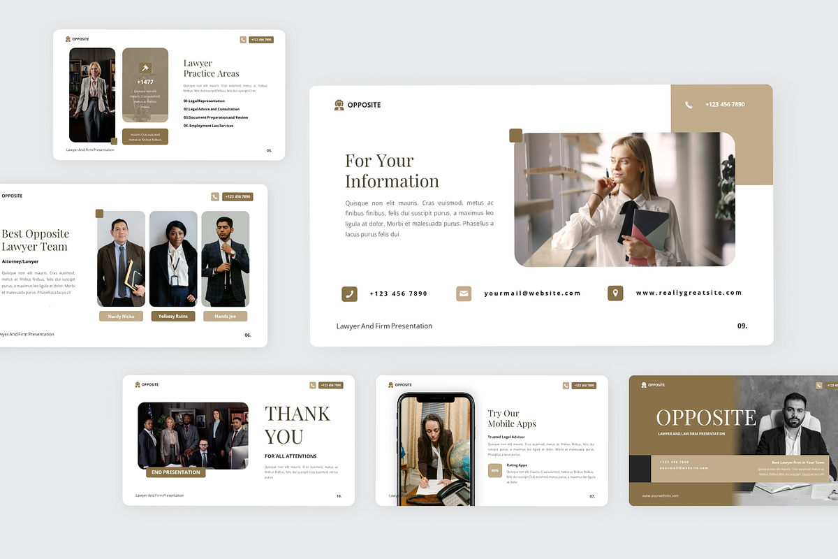Lawyer & Law Firm Google Slide, a Presentation Template by SquidPixey (Photo 6 of 6)