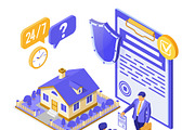 Sale Purchase Mortgage Real Estate, a Finance Illustration by TAlex (Thumbnail 6 of 6)