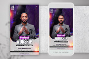 Worship Church Instagram Flyers Set, a Flyer Template by PixelsDesign (Thumbnail 5 of 5)