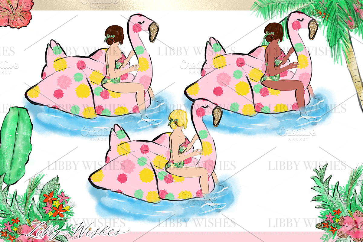 Palm Springs Tropical Clipart, an Animal Illustration by Libby Wishes (Photo 15 of 19)
